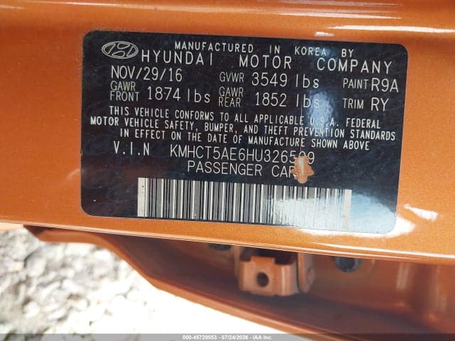 2017 HYUNDAI ACCENT SE 9