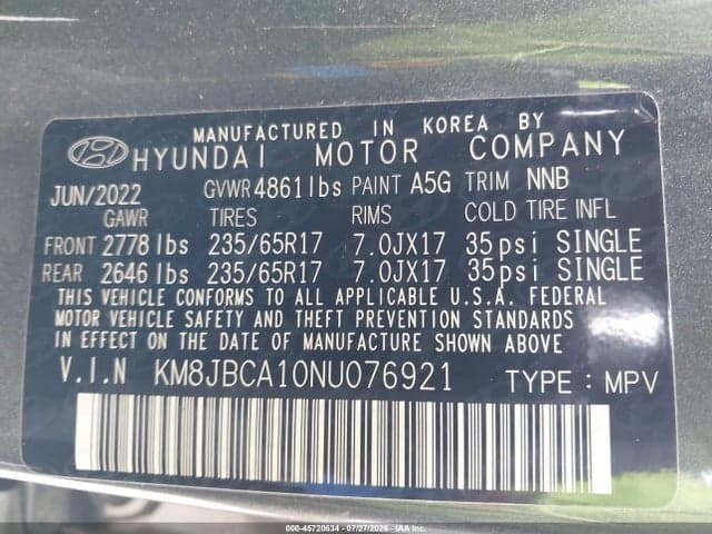2022 HYUNDAI TUCSON HYBRID BLUE 9