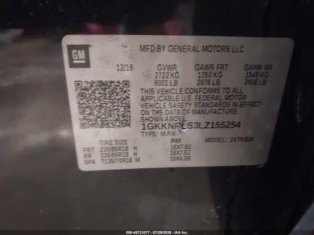 2020 GMC ACADIA FWD SLE 9