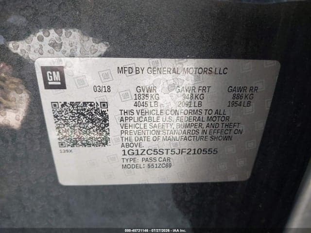 2018 CHEVROLET MALIBU 1FL 9