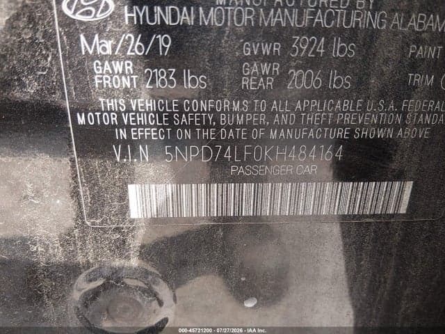 2019 HYUNDAI ELANTRA SE 9
