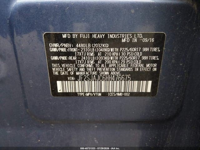 2017 SUBARU FORESTER 2.5I LIMITED 9