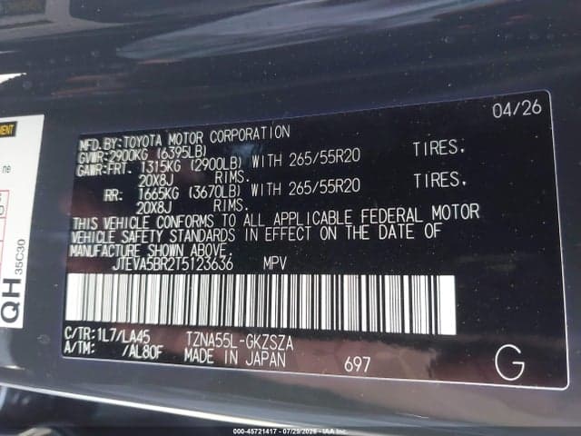 2026 TOYOTA 4RUNNER LIMITED 9
