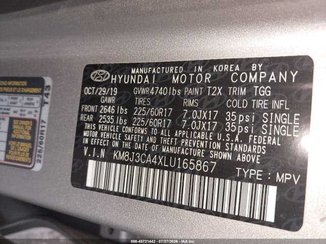2020 HYUNDAI TUCSON VALUE 9