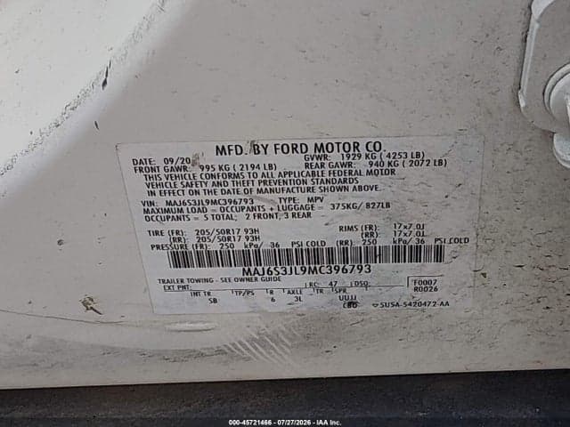 2021 FORD ECOSPORT SES 9