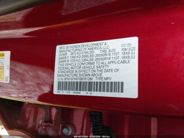 2025 HONDA PILOT TRAILSPORT 9