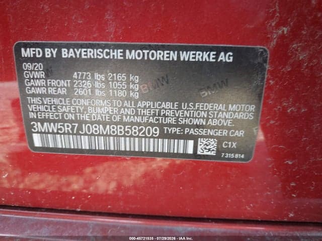 2021 BMW 330I XDRIVE 9