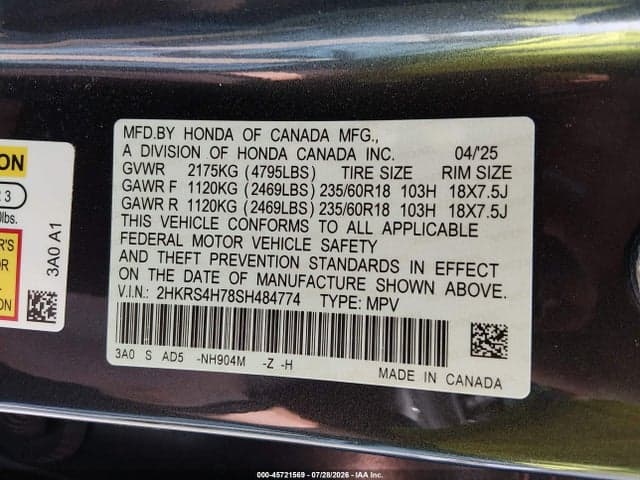 2025 HONDA CR-V EX-L AWD 9