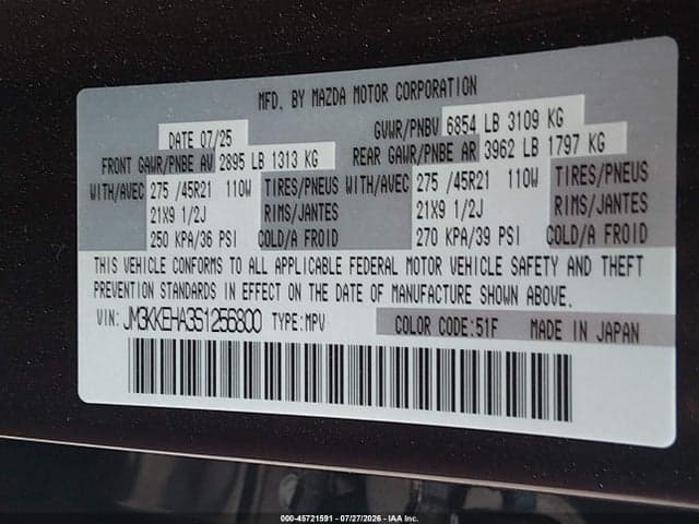 2025 MAZDA CX-90 PHEV PREMIUM PLUS PACKAGE 9