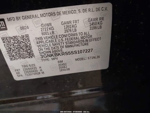 2025 CHEVROLET BLAZER AWD RS 9