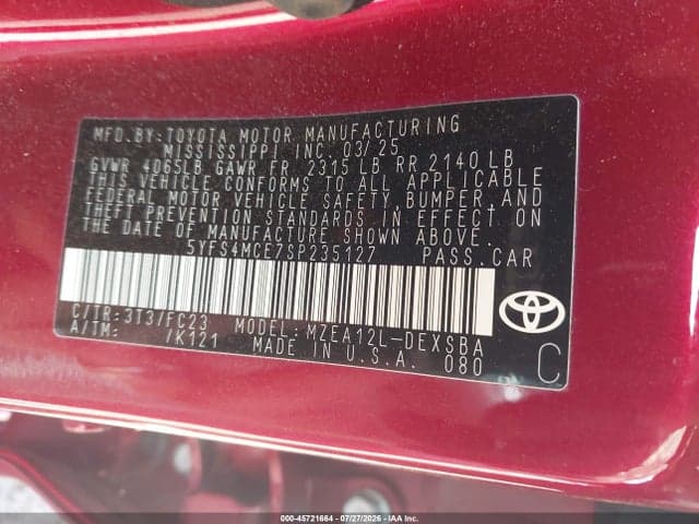2025 TOYOTA COROLLA SE 9