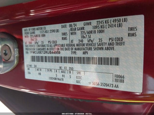 2024 FORD ESCAPE PHEV 9