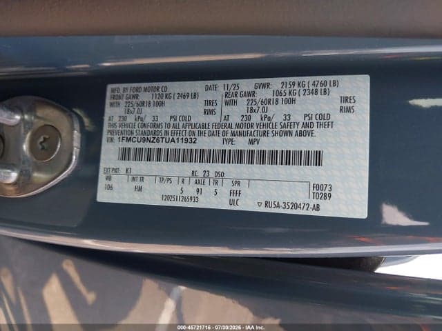 2026 FORD ESCAPE ST-LINE SELECT 9
