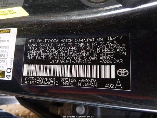 2017 TOYOTA COROLLA IM 9