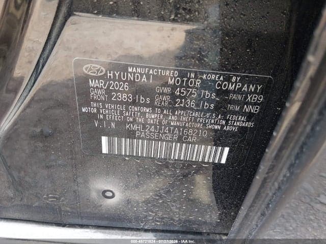 2026 HYUNDAI SONATA HYBRID BLUE 9