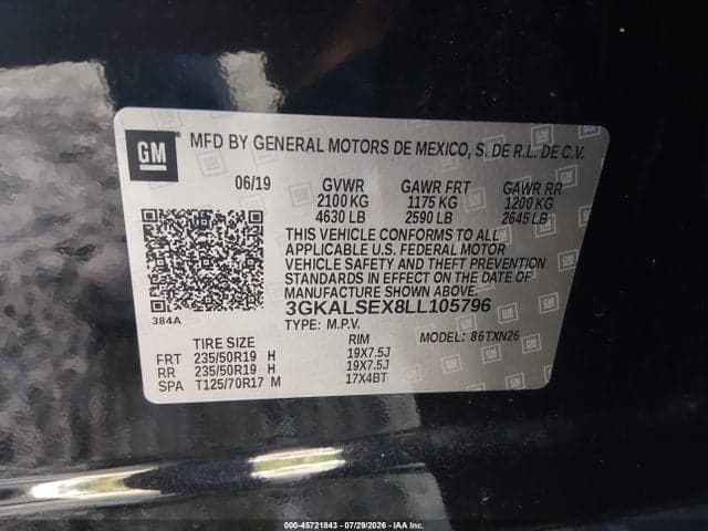 2020 GMC TERRAIN FWD DENALI 9