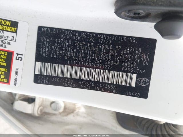 2024 TOYOTA CAMRY LE 9