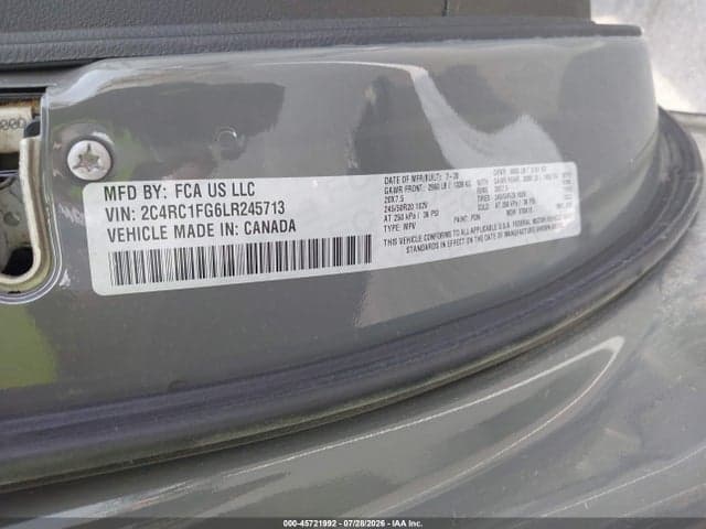 2020 CHRYSLER PACIFICA TOURING 9