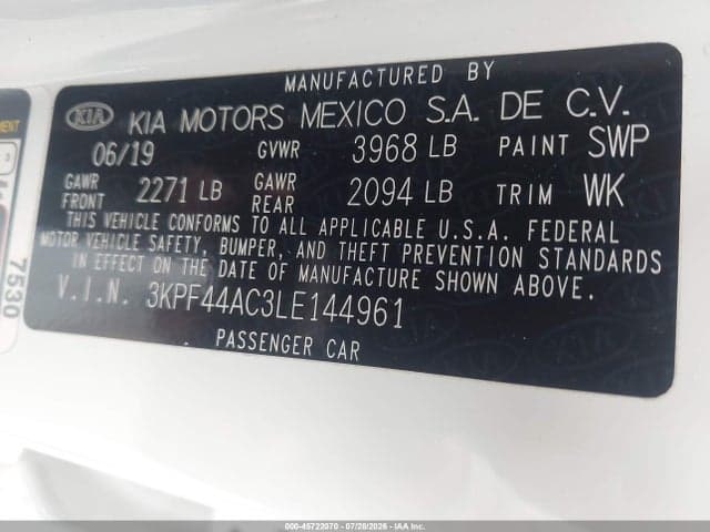 2020 KIA FORTE GT 9