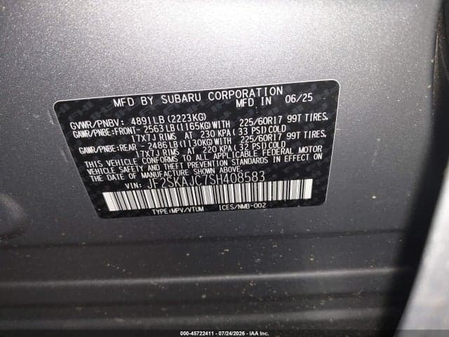 2025 SUBARU FORESTER WILDERNESS 9
