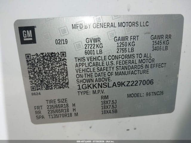 2019 GMC ACADIA SLE-2 9