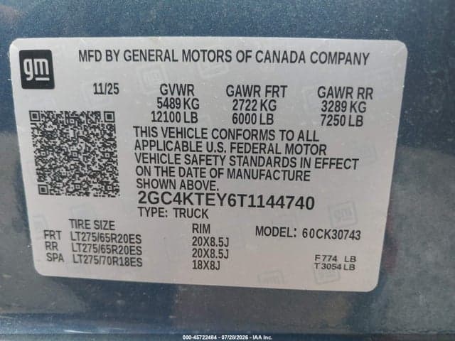 2026 CHEVROLET SILVERADO 3500 HD , STANDARD BED, LT, 4WD 9
