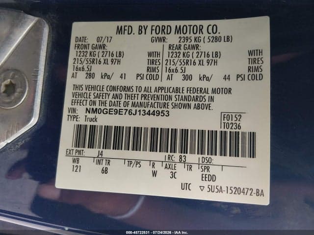 2018 FORD TRANSIT CONNECT XL 9