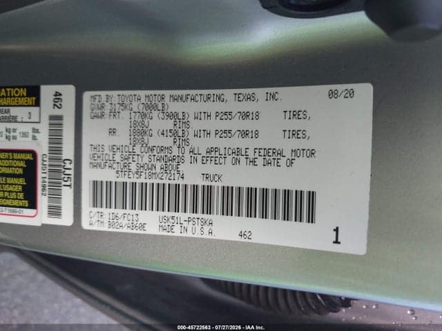 2021 TOYOTA TUNDRA SR5 9