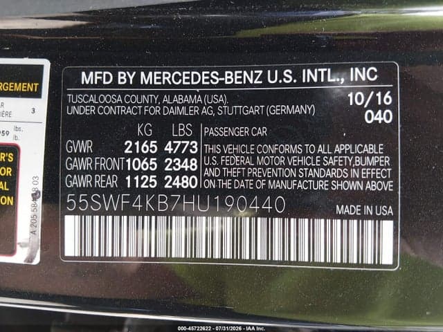 2017 MERCEDES-BENZ C 300 4MATIC 8