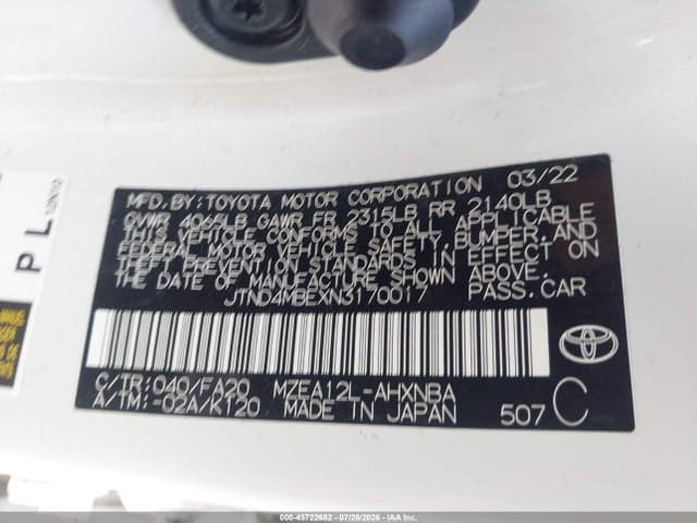 2022 TOYOTA COROLLA SE 9