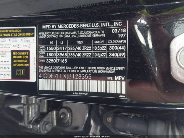 2018 MERCEDES-BENZ AMG GLS 63 4MATIC 9