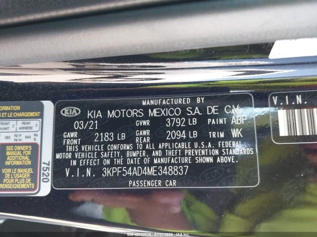 2021 KIA FORTE EX 9