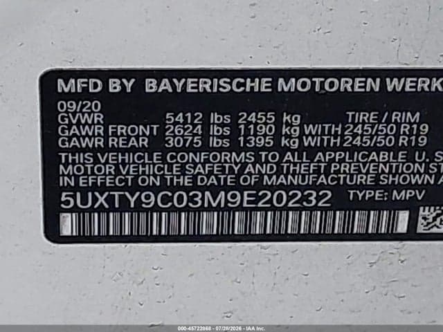 2021 BMW X3 M40I 9