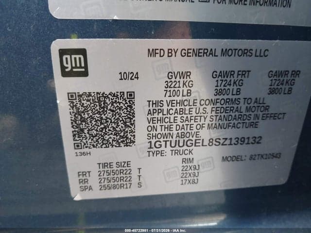 2025 GMC SIERRA 1500 4WD SHORT BOX DENALI 9