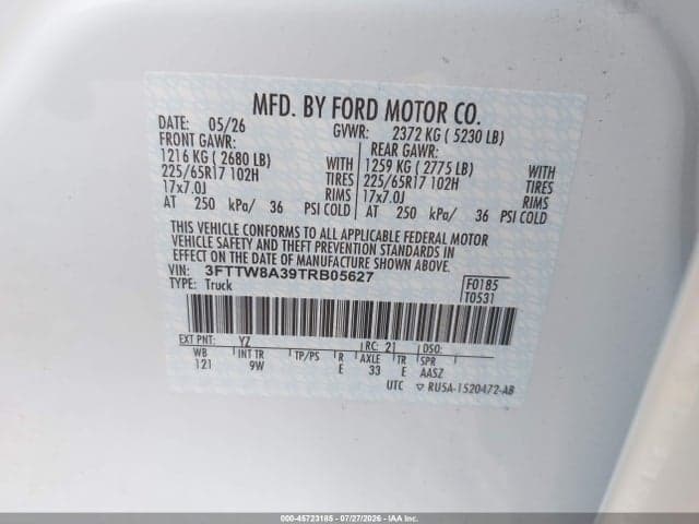 2026 FORD MAVERICK XL 9
