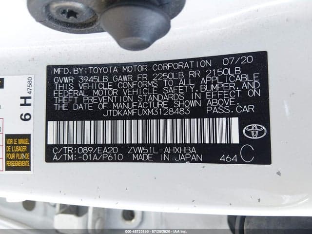 2021 TOYOTA PRIUS 2020 EDITION 9