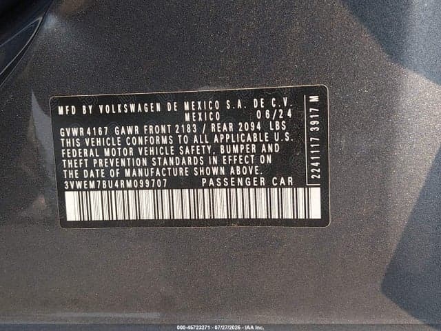 2024 VOLKSWAGEN JETTA 1.5T SE 9