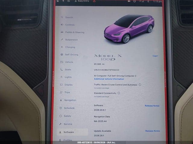 2018 TESLA MODEL X 100D/75D/P100D 18