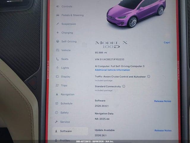 2018 TESLA MODEL X 100D/75D/P100D 7