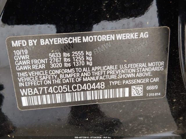 2020 BMW 740I XDRIVE 9