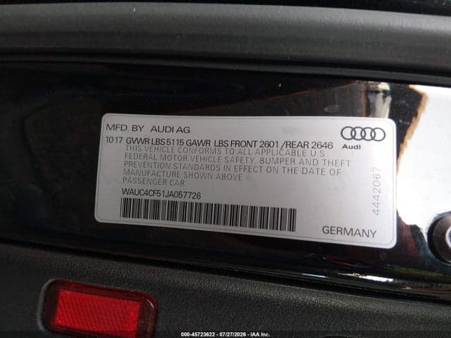 2018 AUDI S5 3.0T PREMIUM PLUS 9