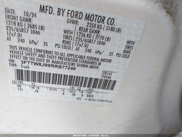 2024 FORD MAVERICK XLT 9