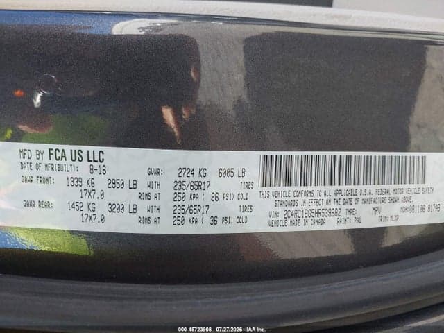 2017 CHRYSLER PACIFICA TOURING-L 9