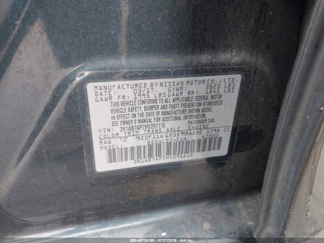 2017 NISSAN SENTRA SV 9