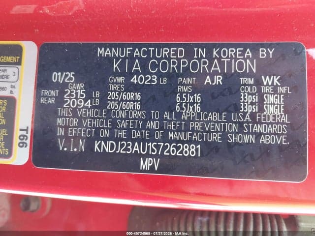 2025 KIA SOUL LX 8