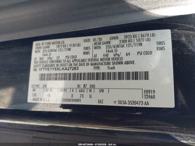 2020 FORD TRANSIT-150 9