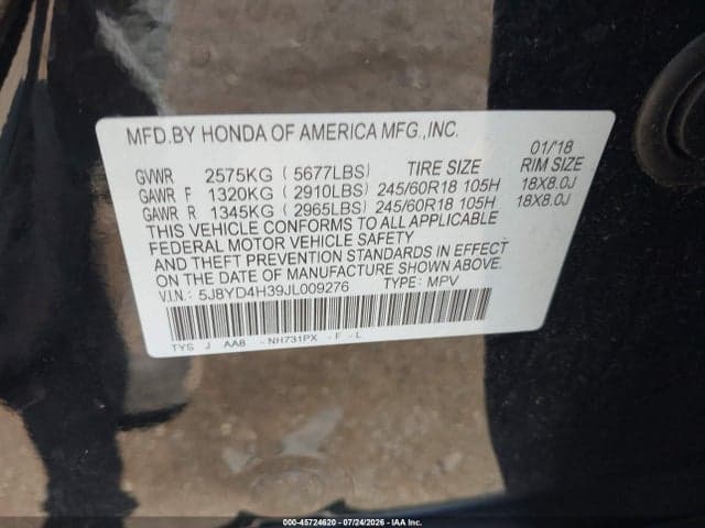 2018 ACURA MDX 9