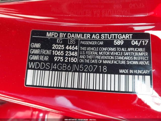 2018 MERCEDES-BENZ CLA 250 4MATIC 9