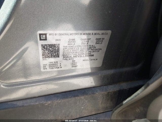 2020 GMC TERRAIN FWD SLE 9