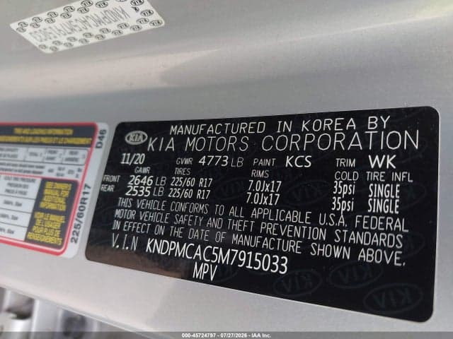 2021 KIA SPORTAGE LX 9
